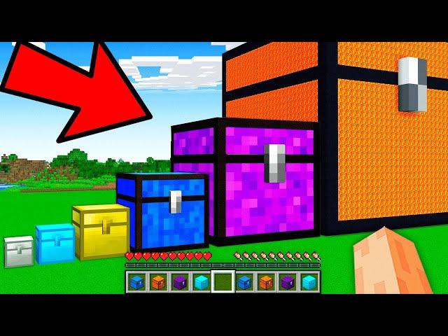 ¿QUÉ HAY DENTRO DE LOS COFRES DE MATERIALES MAS LARGOS TODO MINECRAFT? 