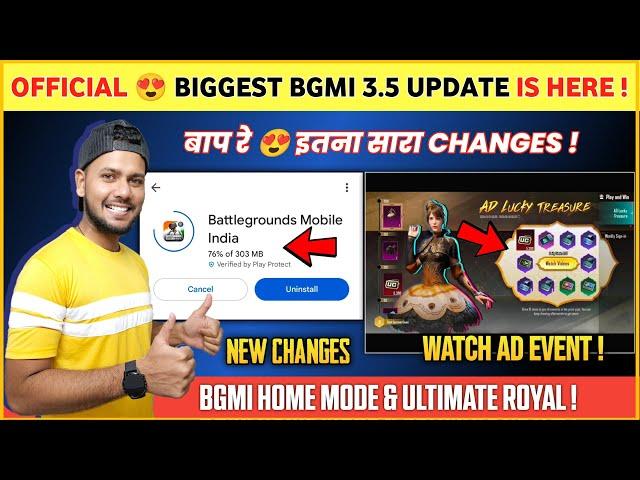 3.5 Update  Bgmi New Update All Changes | Bgmi New Event | Bgmi 3.5 Update | Bgmi Home Mode