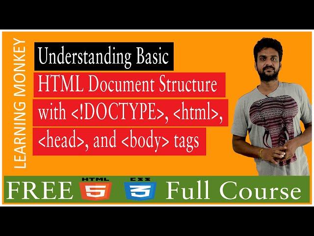 Understanding Basic HTML Document Structure with DOCTYPE HTML head and body tags || Lesson 6 ||