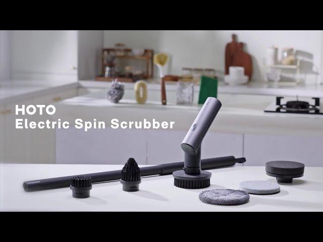 Introducing HOTO Electric Spin Scrubber - Experience the Power of Effortless Scrubbing!