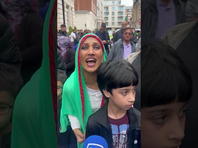 PTI supporters in London protest after Imran Khan arrested