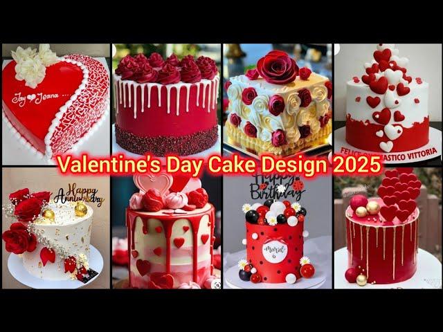 Easy Simple Valentine's Day Cake Designs 2025/ValentineDay Cake Decorating Ideas/ New Cake Designs