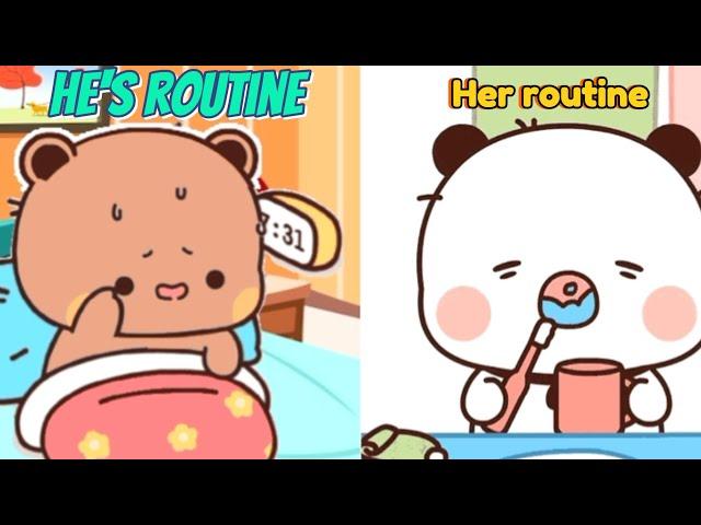 Bubu’s vs Dudu’s Daily Routine!  | Who Does It Better?" Bubu Dudu Daily Routine":@BubblyDudu