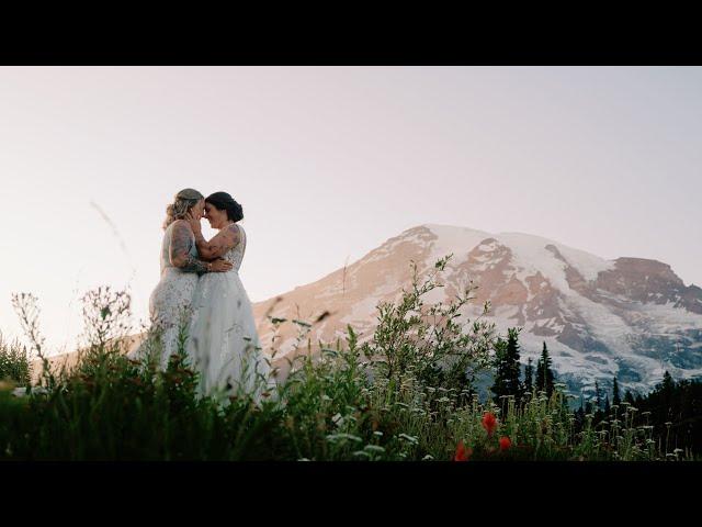 Mount Rainier Elopement | Karri & Lauren | Washington Elopement Videographer