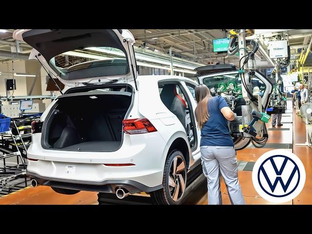 This is how the Golf is made in Volkswagen factory Wolfsburg, Germany