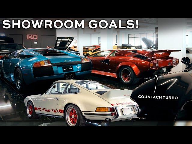 THREE Lamborghini Miuras, ’73 Carrera RS & More! Showroom Tour