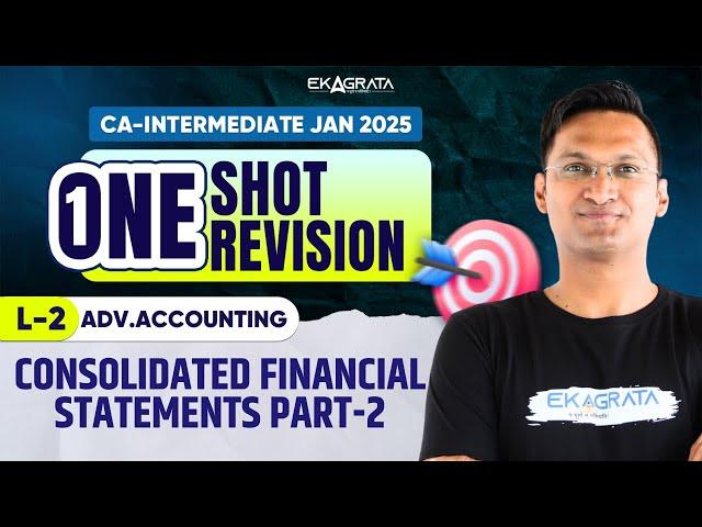 CA Inter 2025 Advanced Accounting: Consolidated Financial Statements | Part-2 | ONE SHOT REVISION