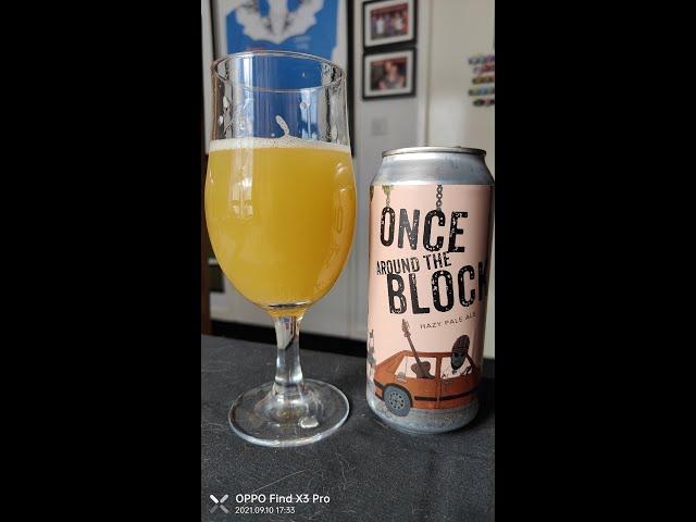 Once around the block hazy pale ale 5.5% - Crafty devil brewing co - review No. 728