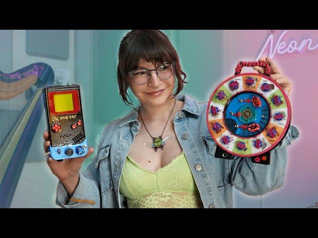 OK Game Boy, laser harp, and a strange farm toy