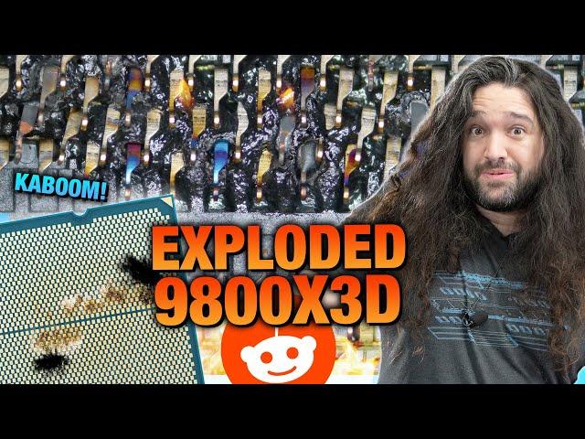 Investigating Reddit's Exploded 9800X3D CPU | AMD Ryzen Post-Mortem