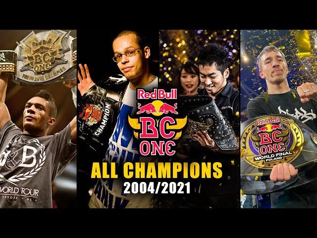 All Champions of Red Bull BC One (2004 to 2021)