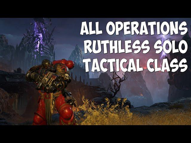 Space Marine 2 - All Operations Ruthless Diff Solo Full Playthrough - Tactical Class & Bolt Rifle