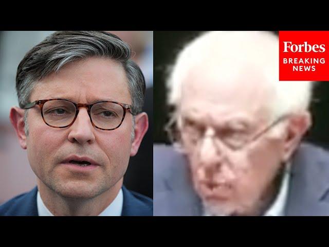 BREAKING NEWS: Bernie Sanders Shreds House Speaker At Rally In Mike Johnson's Own Louisiana District