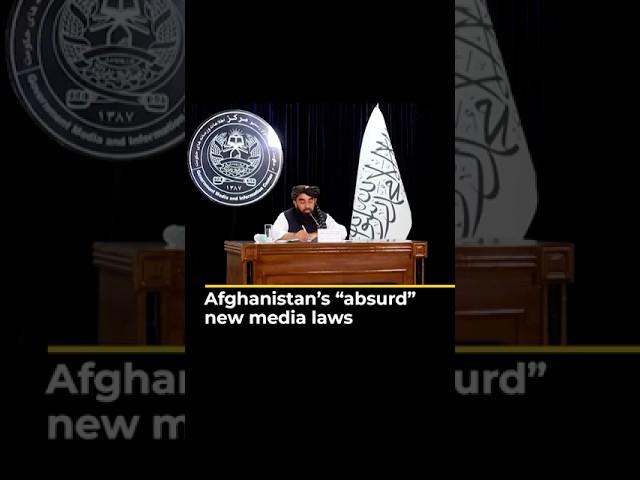 Afghanistan's "absurd" new media laws