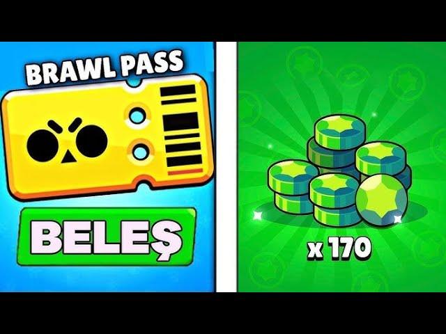 Brawl Pass yada 170 Elmas Veriyorum # brawl stars canlı izle