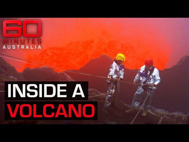 Climbing into one of the most dangerous volcanoes on Earth | 60 Minutes Australia