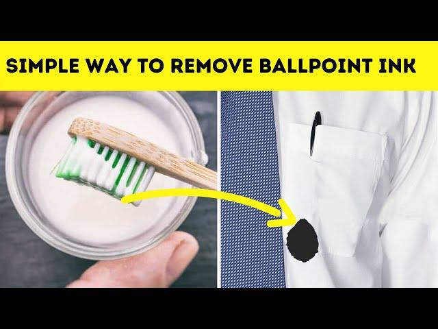 How do i remove ballpoint ink from clothes? - Simple Way to Remove it