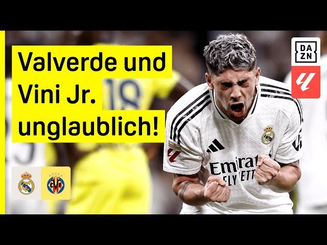 Kroos als Zuschauer! Vini Jr. und Valverde mit Traumtoren: Real Madrid - Villarreal | LaLiga | DAZN