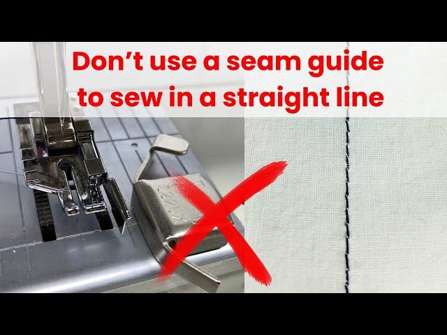 How to sew in a straight line for beginners - without buying any new gadgets!