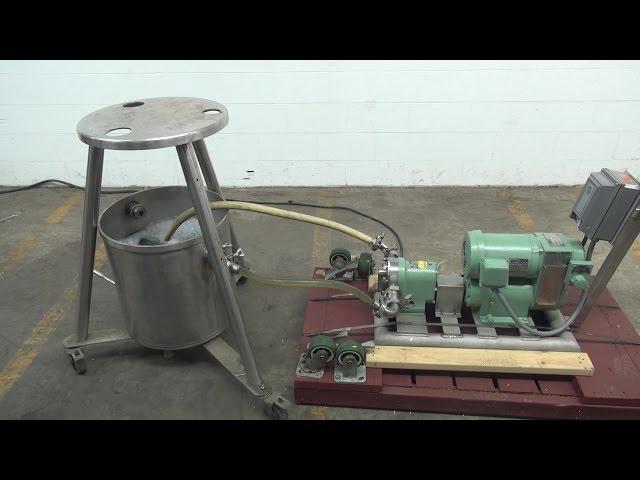 Waukesha Model 18 316 Stainless Steel Postitive Displacement Pump