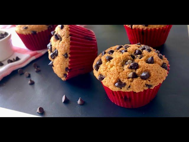 Best Eggless Chocolate Chip Muffins/ Beginner's Recipe/Easy