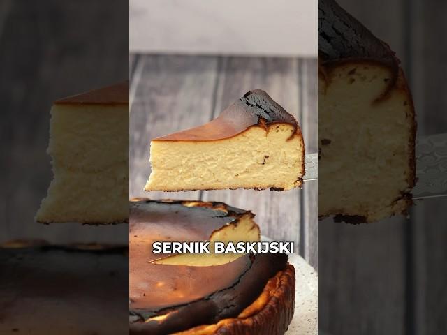 SERNIK BASKIJSKI  #coocharz #sernik #sernikbaskijski #przepis #jedzenie #ciasto #shorts