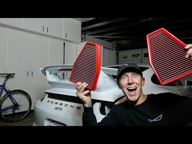 DOES THE BMC AIR FILTER GIVE MORE HORSEPOWER? INTAKE FILTER INSTALL ON PORSCHE GT3