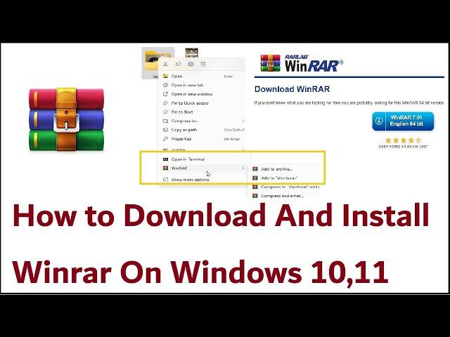 How to Download And Install Winrar On Windows 10,11