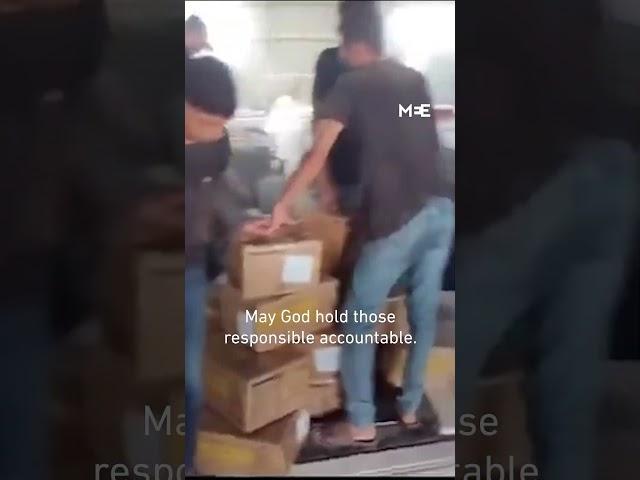 Unrwa warehouse turns to chaos as hungry masses surge toward hidden aid