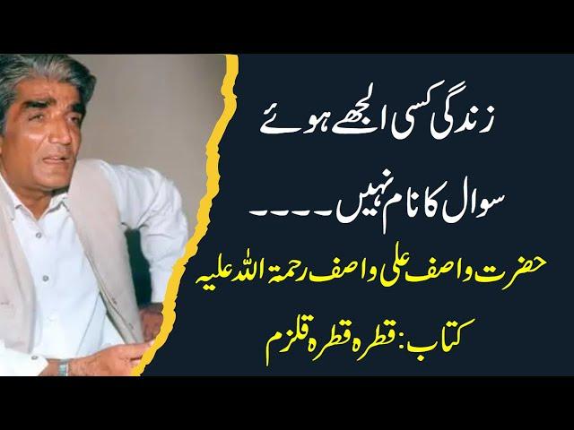 Wasif Ali Wasif  |Quotes of Wisdom | Book Qatra Qatra Qulzam |  @motivationalFikr2024