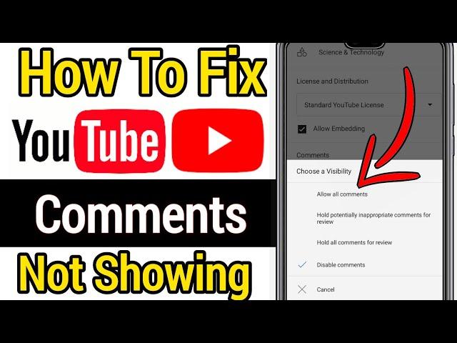 How To Fix YouTube Comments Not Showing Problem || YouTube Not Comment Showing