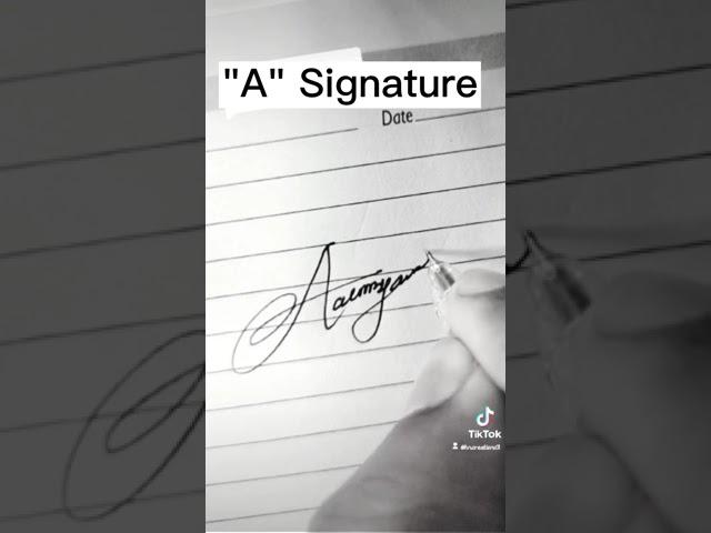 "A" Signature Idea || HN Creation || #viral #hncreation #art #draw #signature