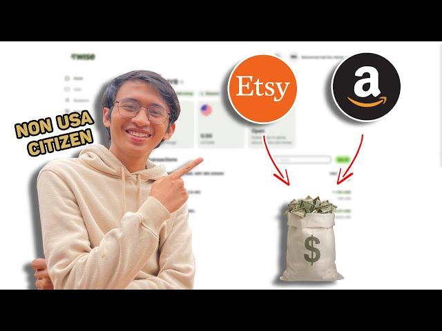 How To Receive USD Money from ETSY & AMAZON KDP As A Non USA Citizen (STEP BY STEP Tutorial)