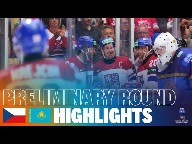 Highlights: CZECHIA vs KAZAKHSTAN | 2025 #MensWorlds #IIHF