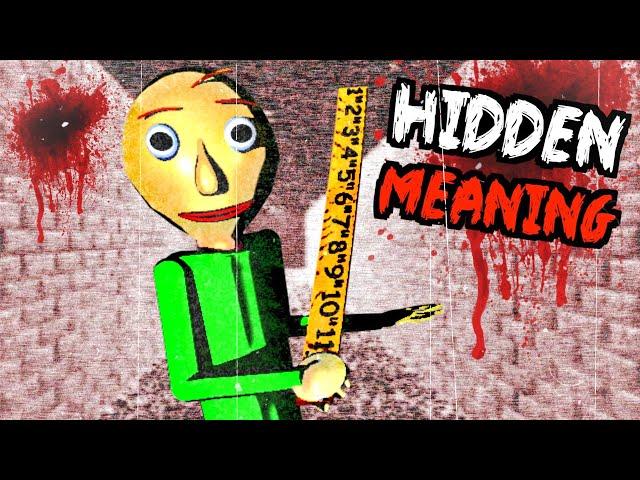 Baldi's Basics DARK HIDDEN MEANING EXPLAINED