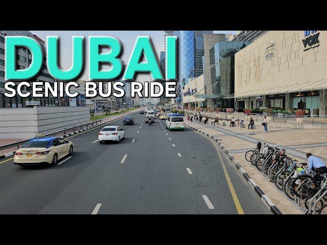 9am Dubai UAE "Scenic Bus Ride": Dubai Silicon Oasis to Al Karama Bus Station (3.28.24: 4K-UHD)