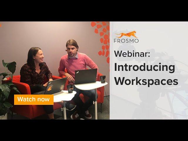 Frosmo webinars: Introducing Workspaces