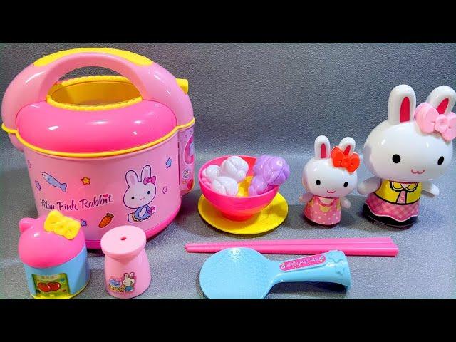 Pink Rabbit Cute Breakfast Set Satisfying with Unboxing Compilation Toys ASMR