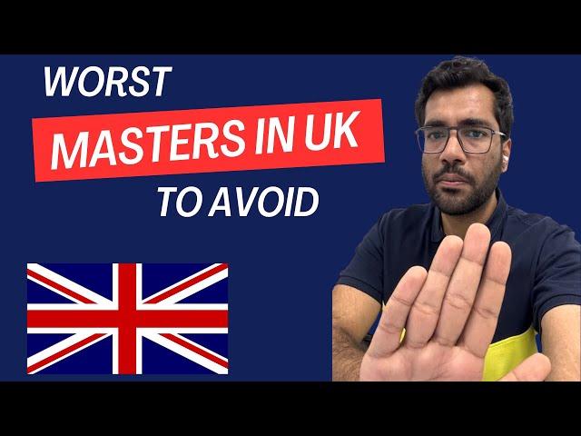 Master's Degrees to Avoid in The UK | Worst Masters Degrees in The UK