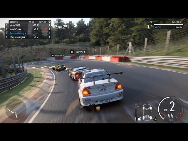 Lancer Evo 6 Tearing Through Nordschleife in A-Class (Forza Motorsport)