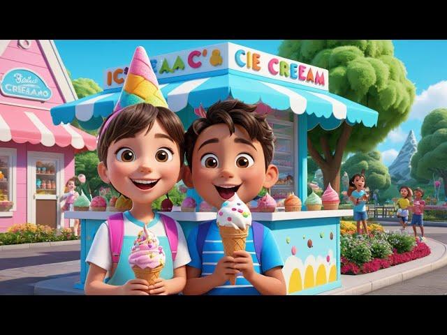 The Ice Cream Bridge Melts Away | Fun Nursery Rhyme for Kids | Sing-Along Song