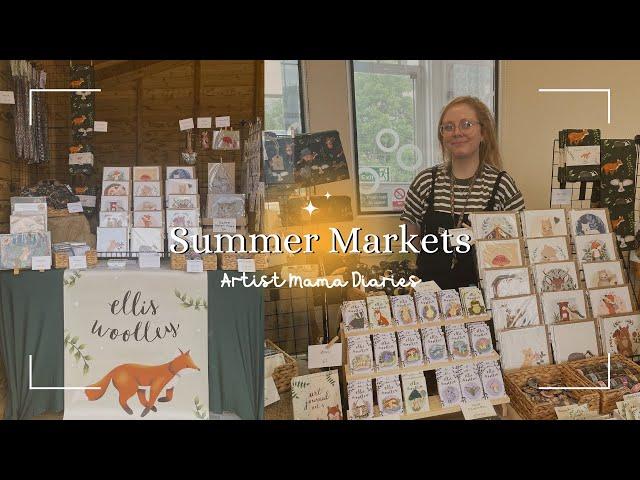 Summer Markets & Overwhelm | Artist Mama Diaries  | Studio Vlog