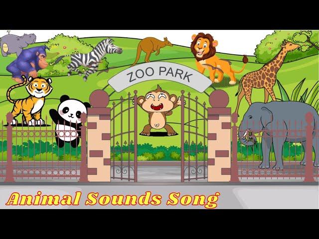 Animal Sounds Song | Learn Farm and Zoo Animals for Toddlers | Kids TV