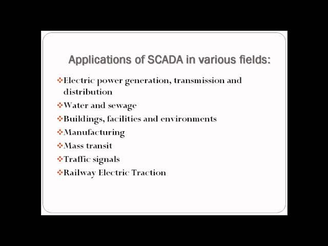 application of scada in electrical distribution network