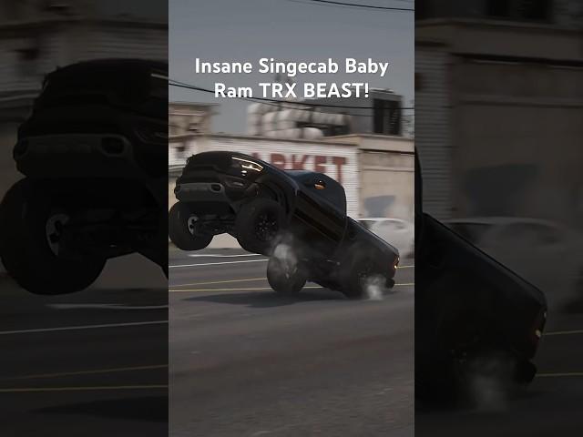 1500Hp BABY RAM TRX WHEELIE!! #trx #ram #srt #srt8 #trackhawk #dodge #1000hp #hellcat #fastcar