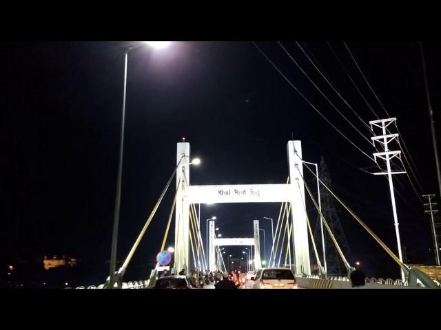 Night view of Raja Bhoj Setu on Upper lake , City of Lakes , Bhopal by Qwar