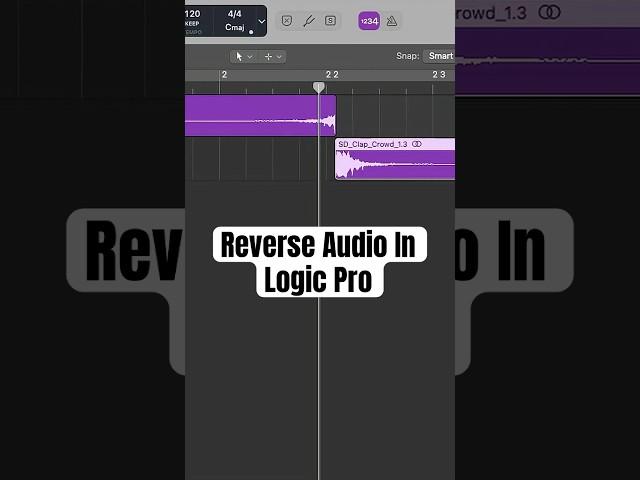 Logic Pro | How To Reverse Audio  #musicproduction #logicpro