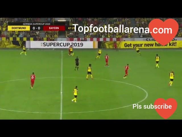 Borussia Dortmund vs Bayern Munich 3rd August 2019 super cup Paco Alcacer goal