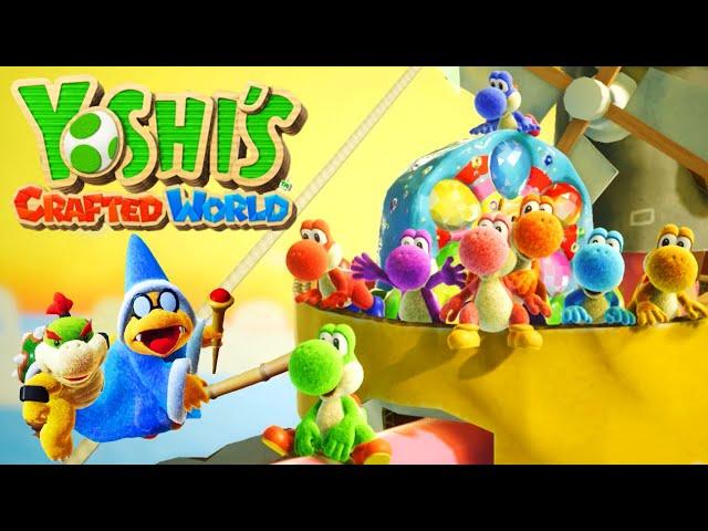 Yoshi's Crafted World - Full Game - No Damage 100% Walkthrough