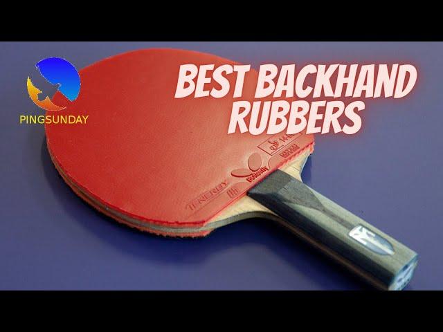 how to choose best table tennis rubbers (part 1) - backhand side